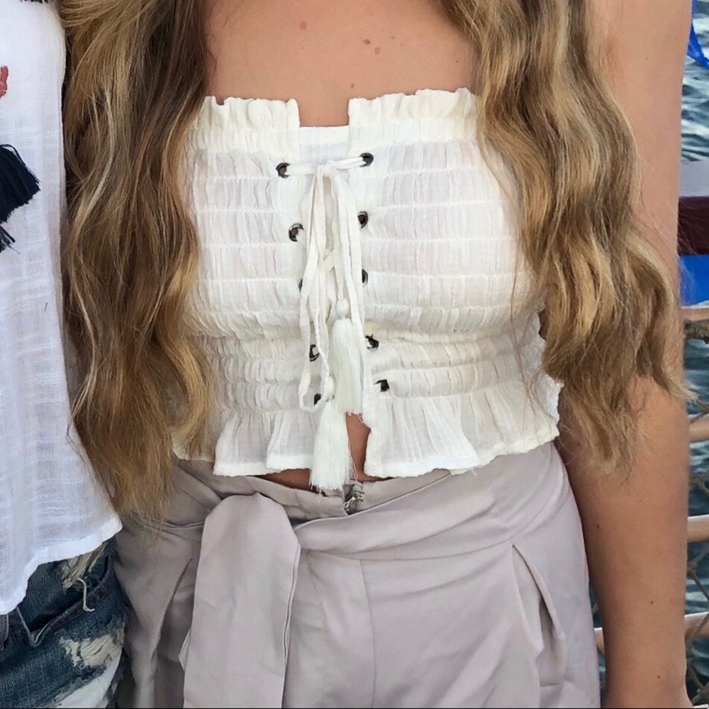 White Crop Top